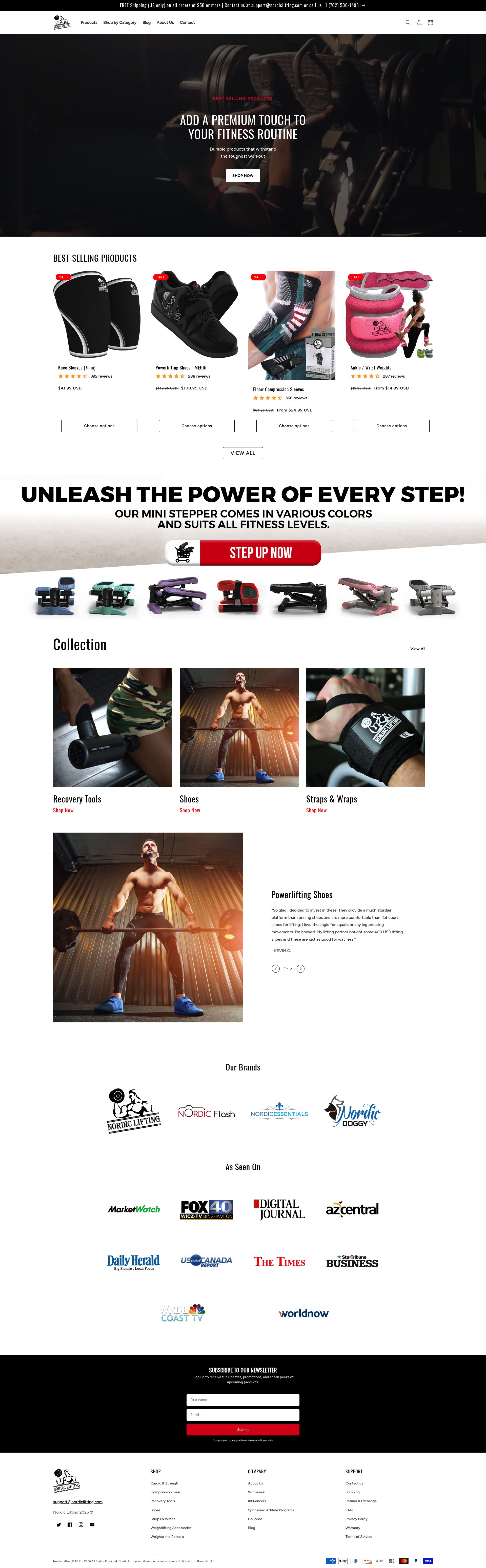 Nordic Lifting homepage
