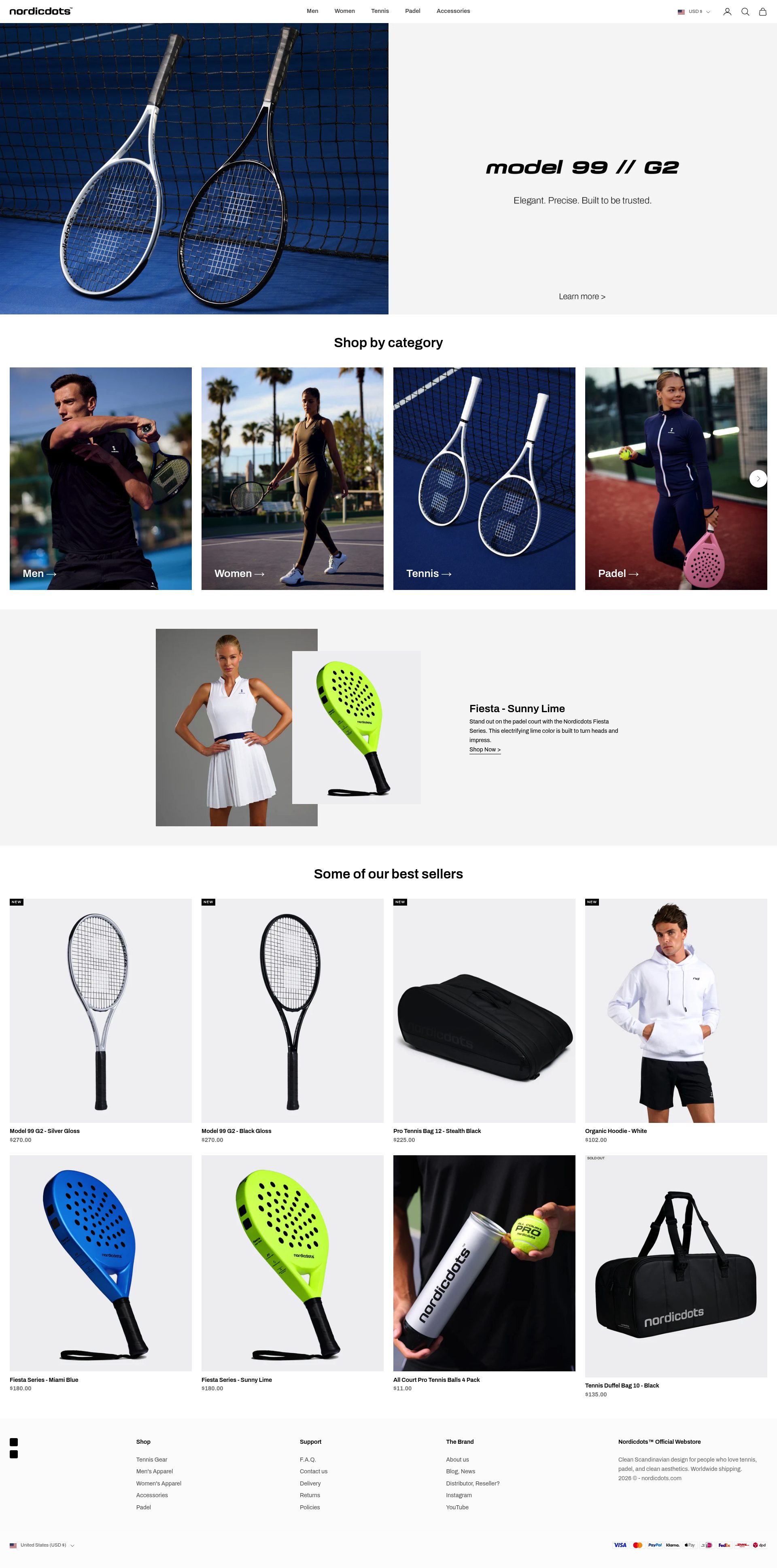 Nordicdots homepage screenshot