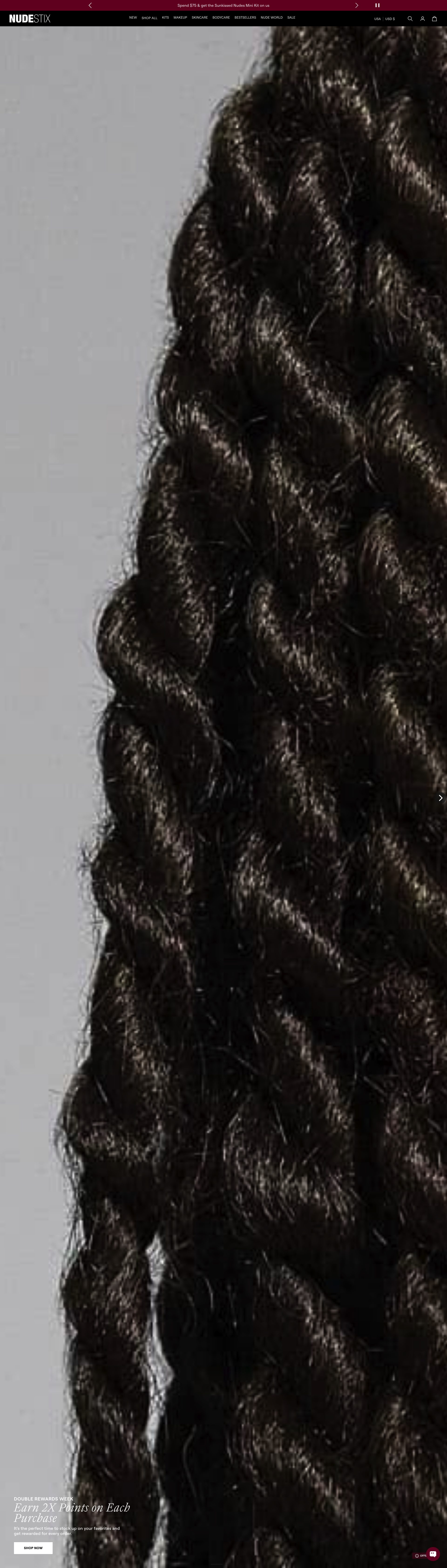 Nudestix homepage
