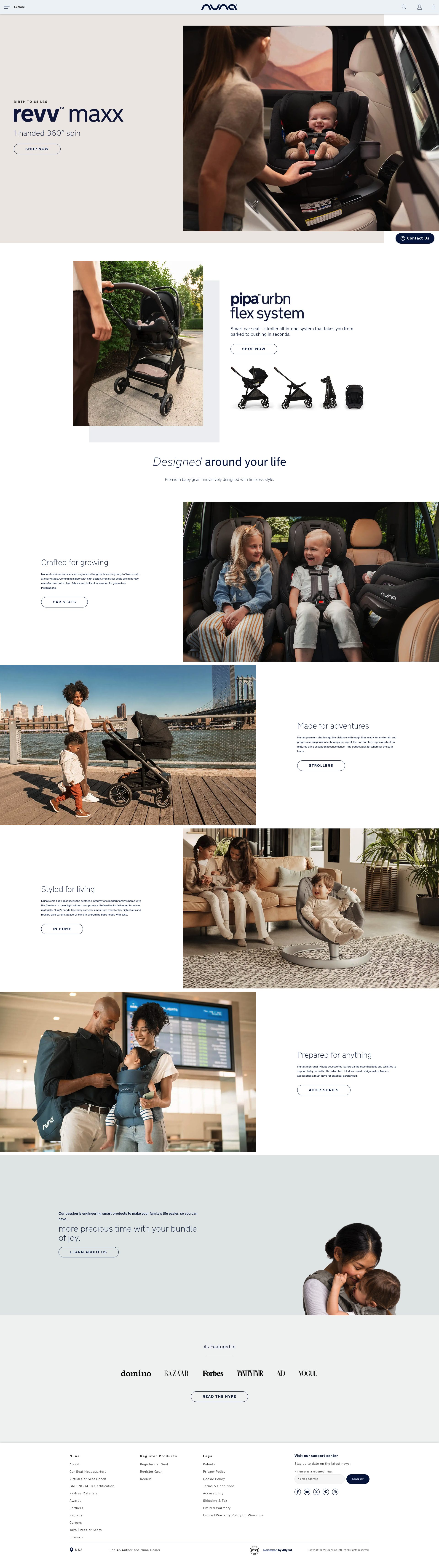 Nuna homepage