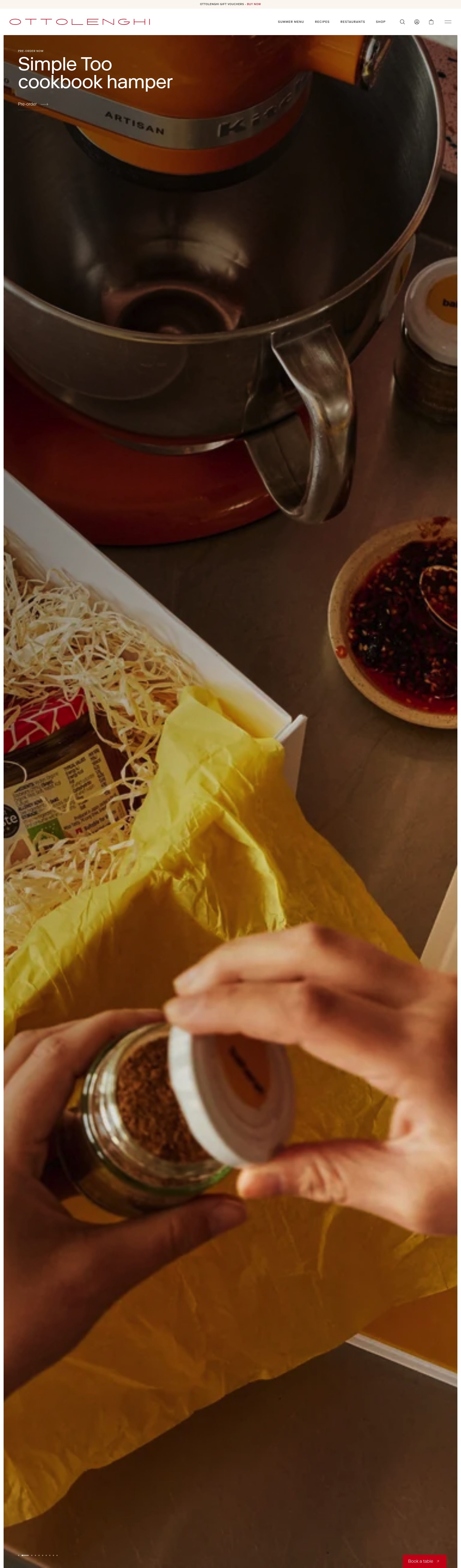 Ottolenghi homepage