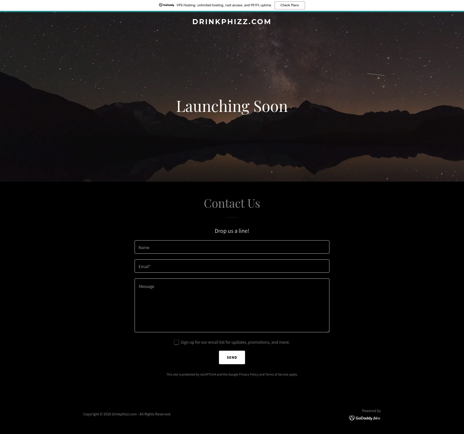 Phizz homepage