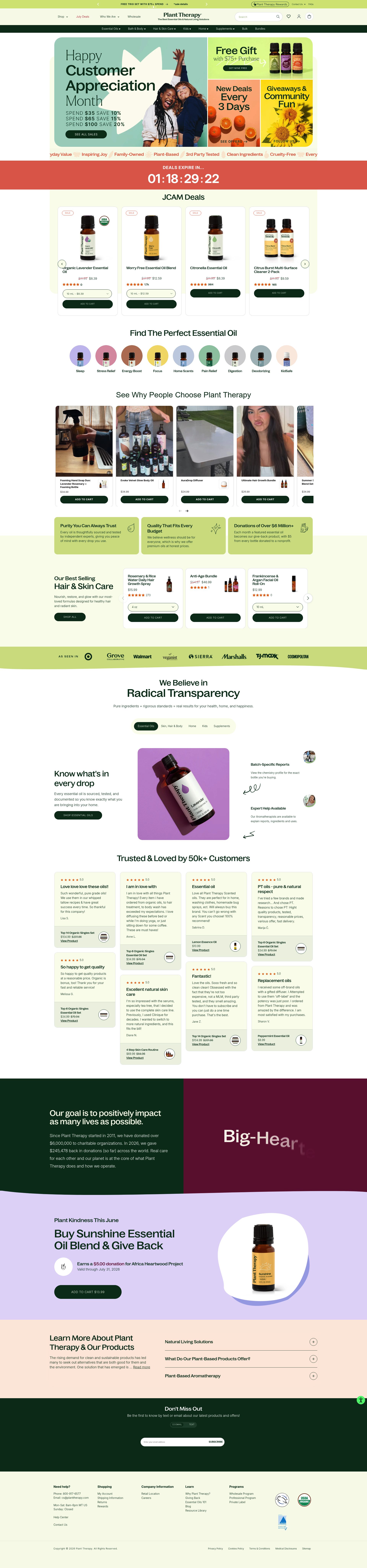 Plant Therapy homepage