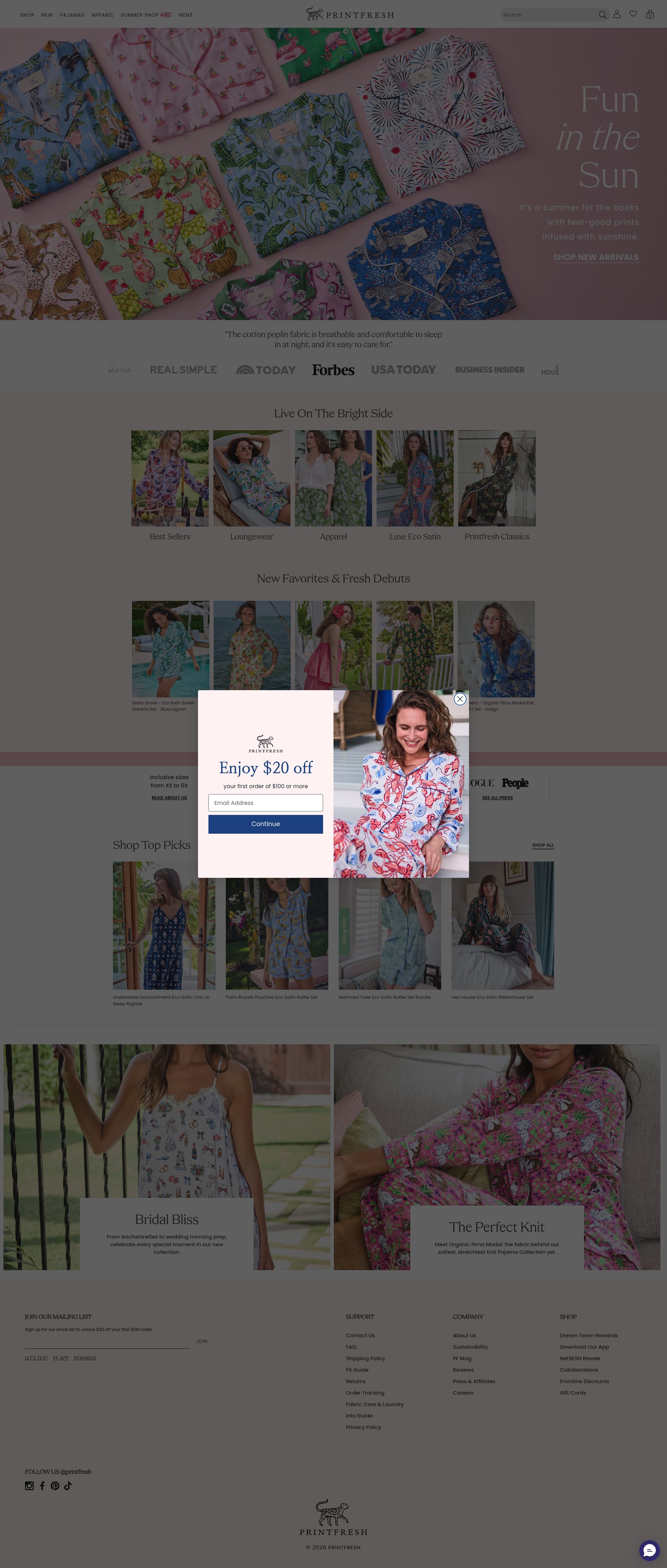 Printfresh homepage screenshot