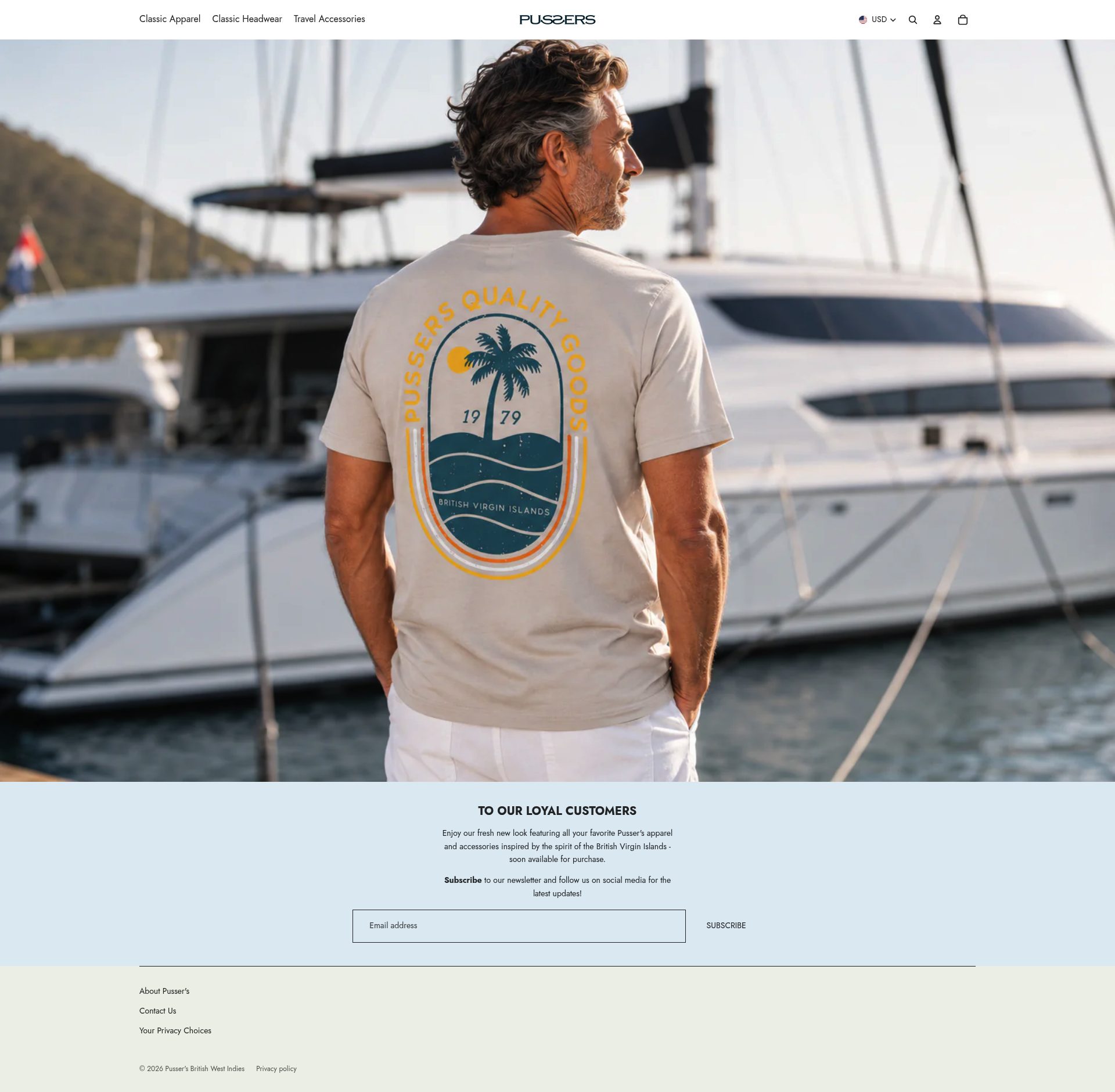 Pussers Rum homepage