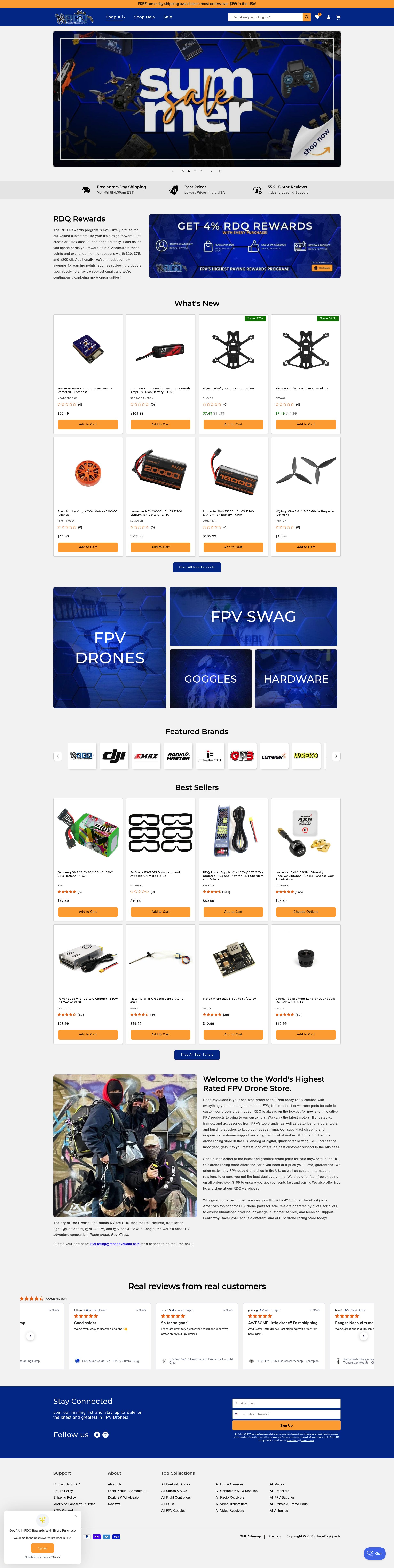 Race Day Quads homepage