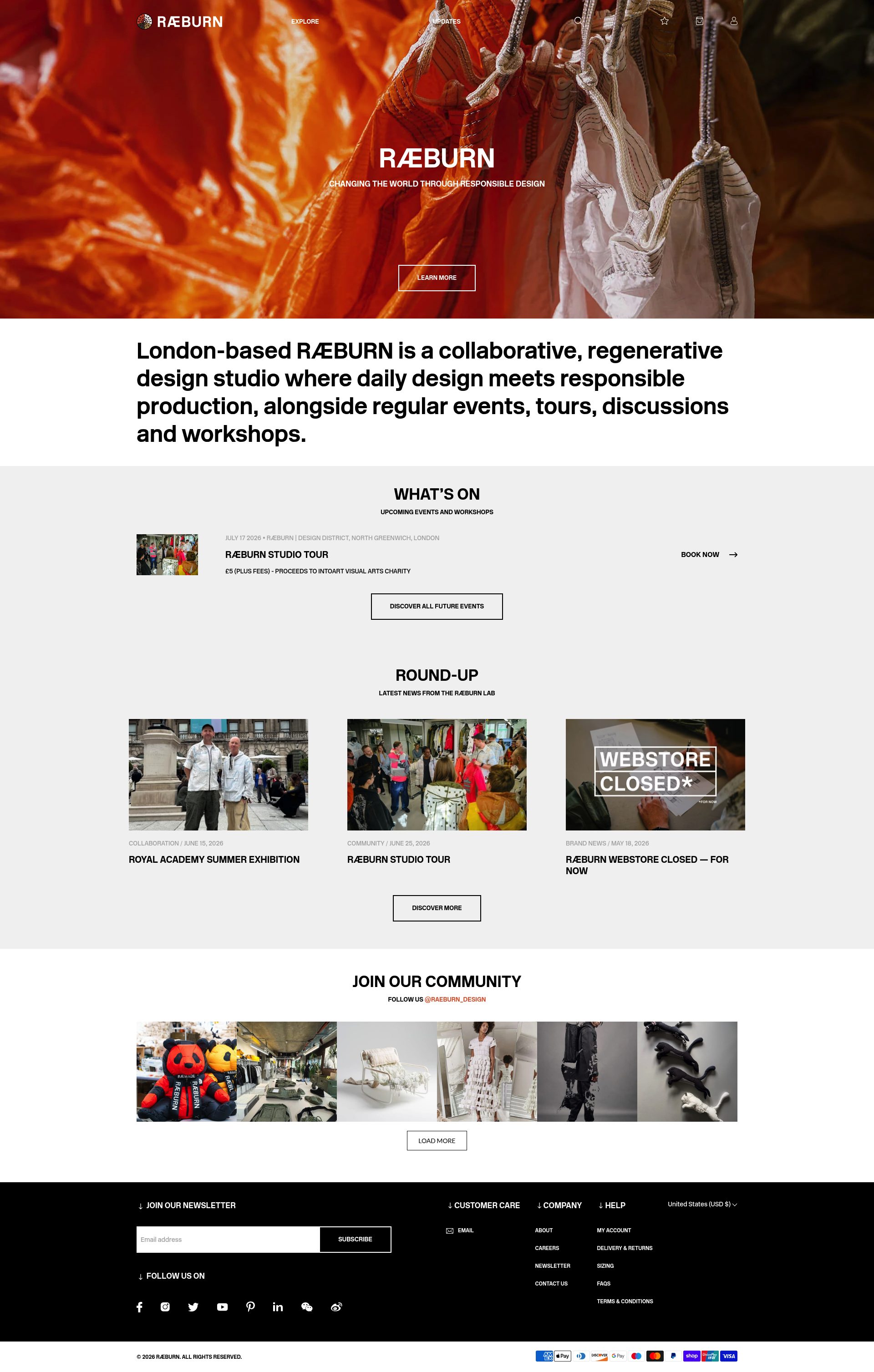 Raeburn — sustainable Shopify store