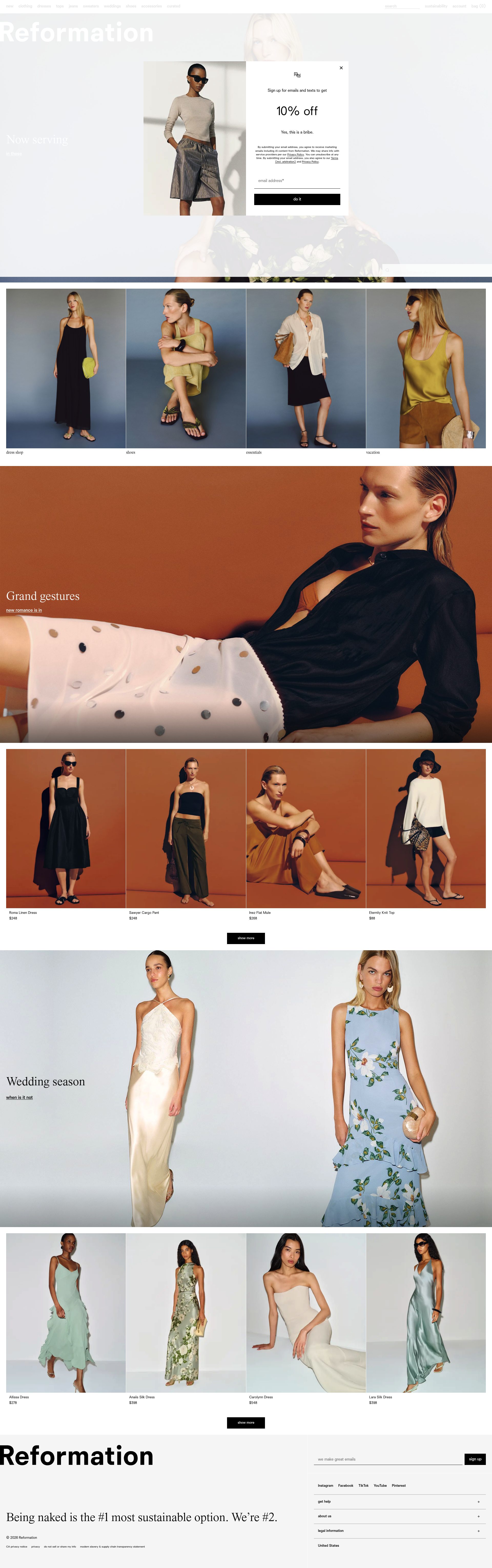Reformation homepage