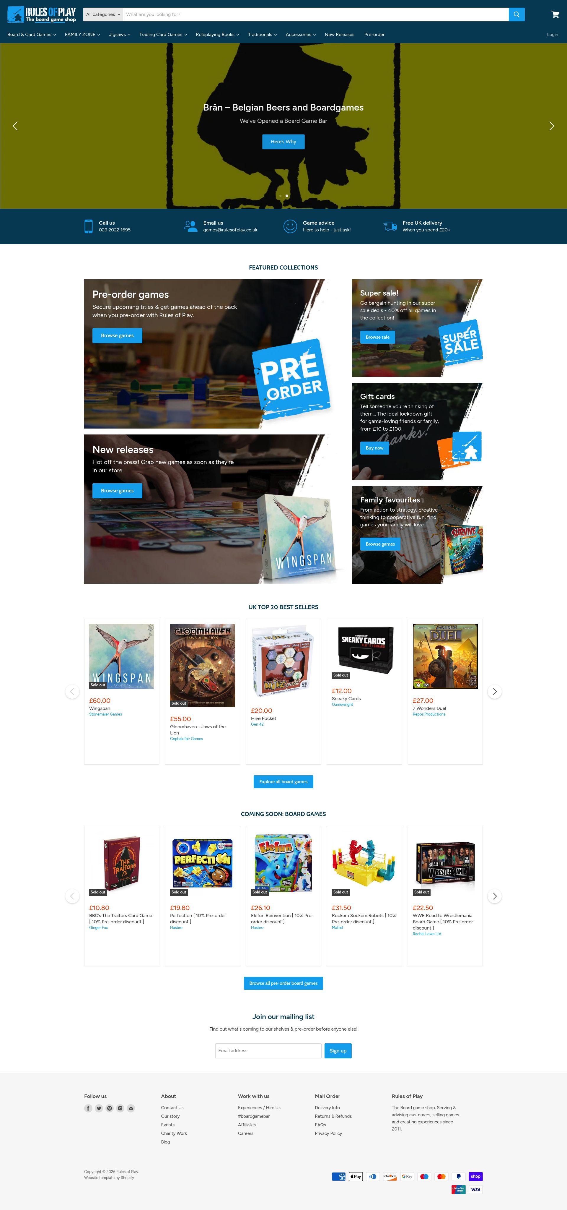 Rules Of Play homepage screenshot