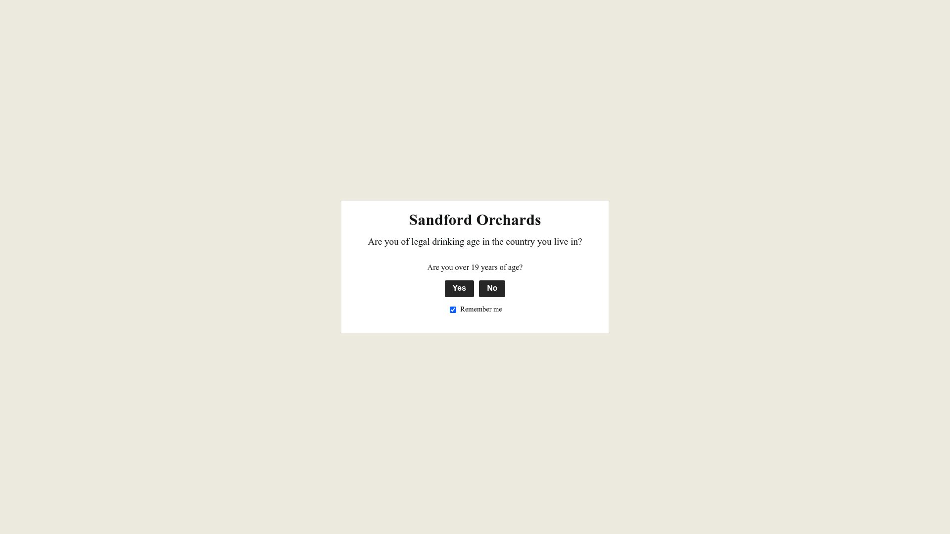 Sandford Orchards homepage