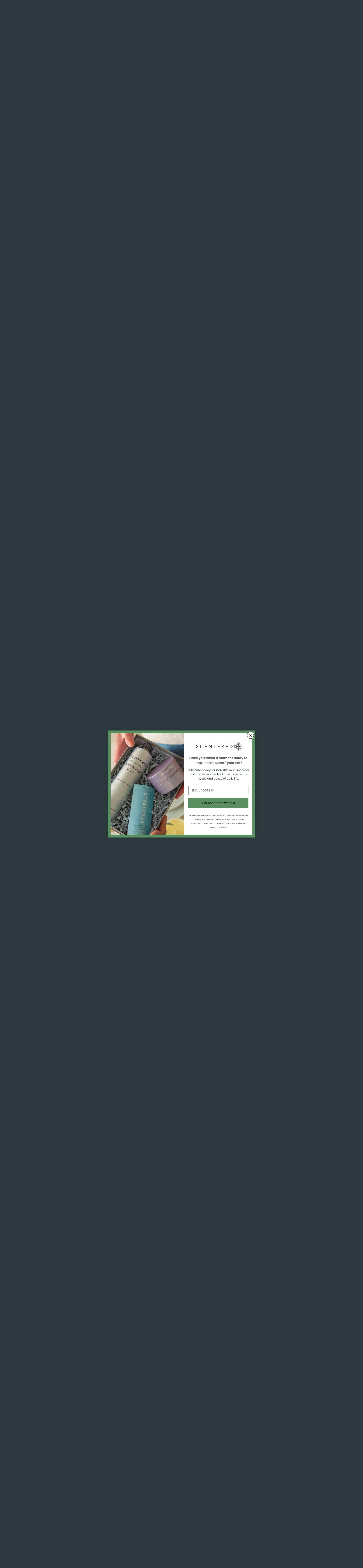 Scentered homepage screenshot