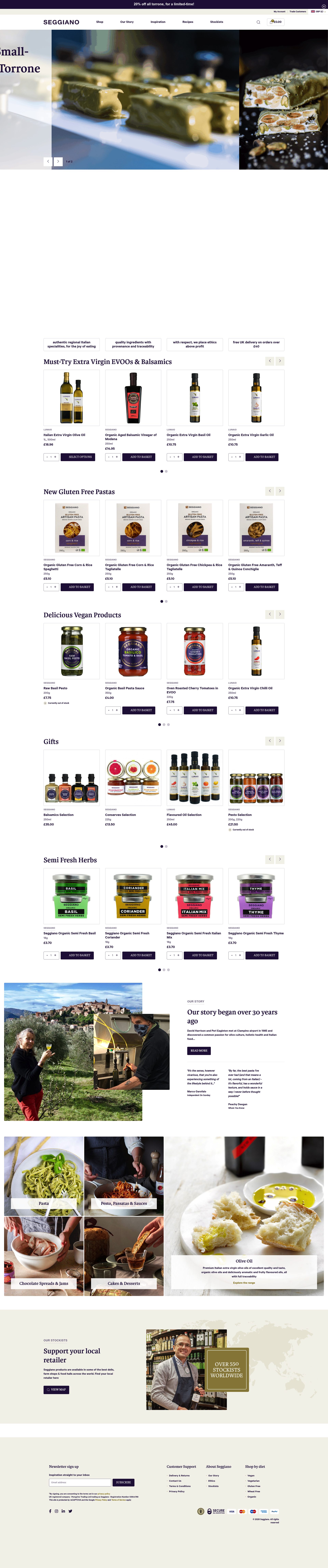 Seggiano homepage