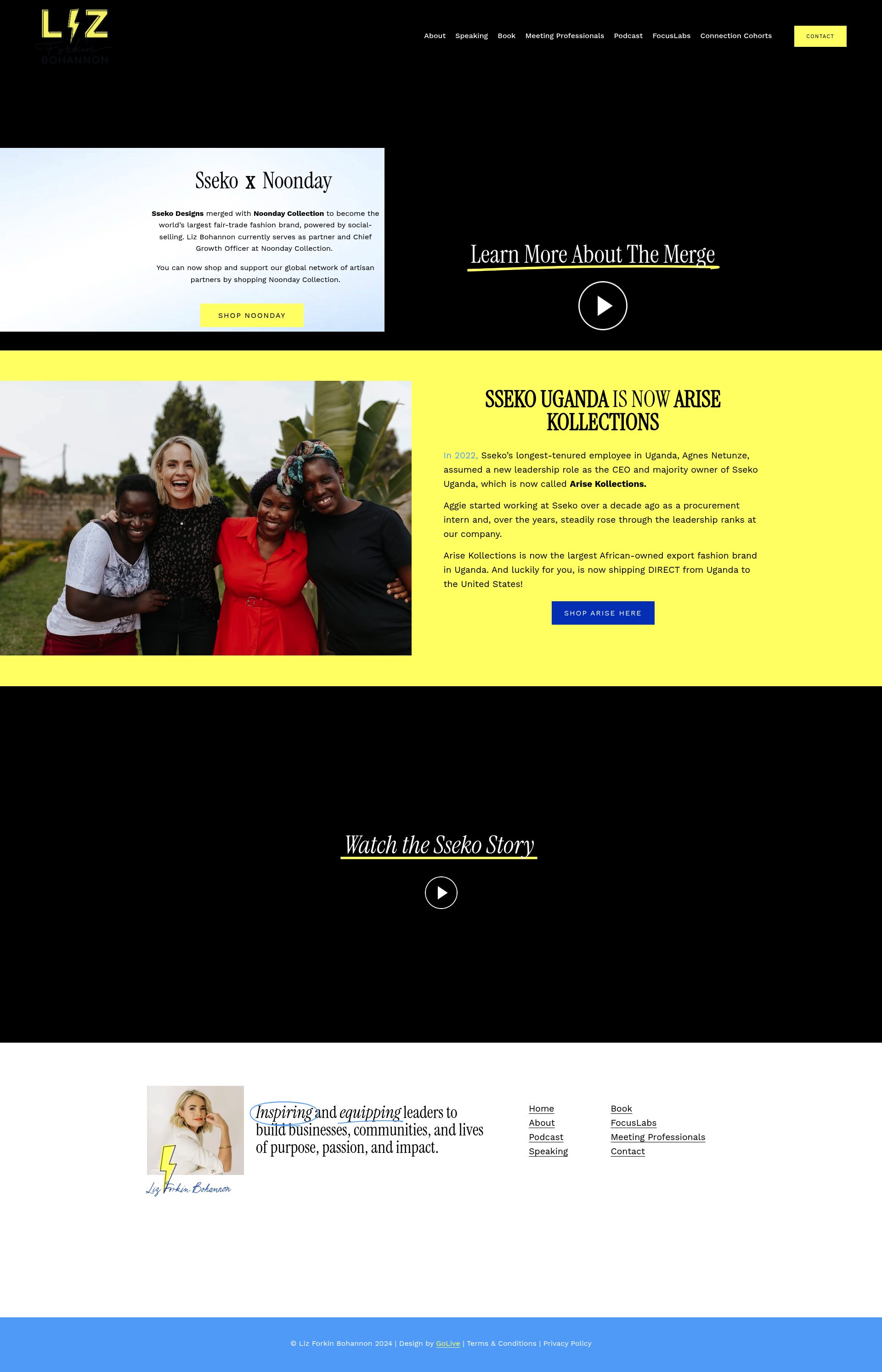 Sseko Designs homepage