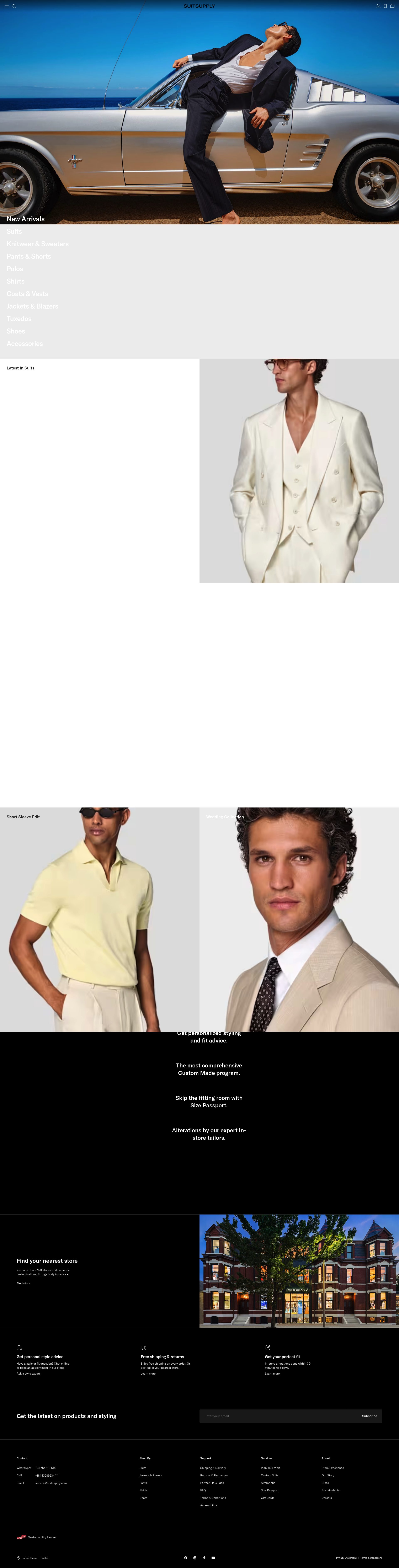 SuitSupply homepage