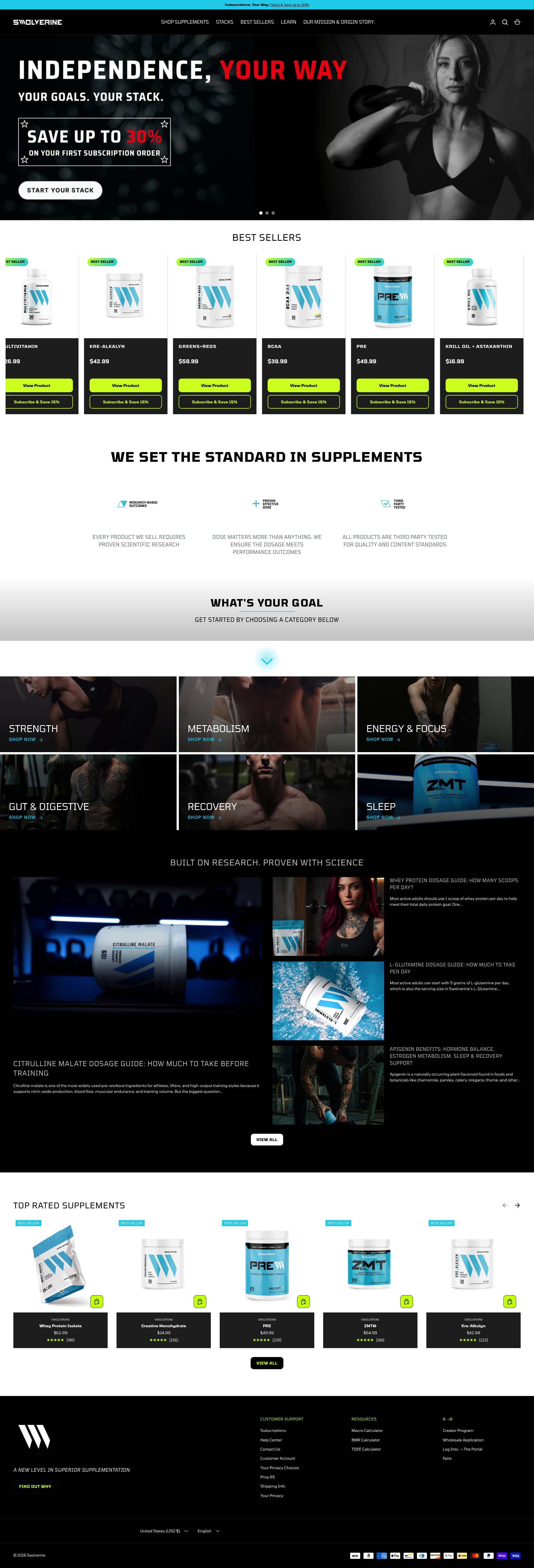 Swolverine homepage