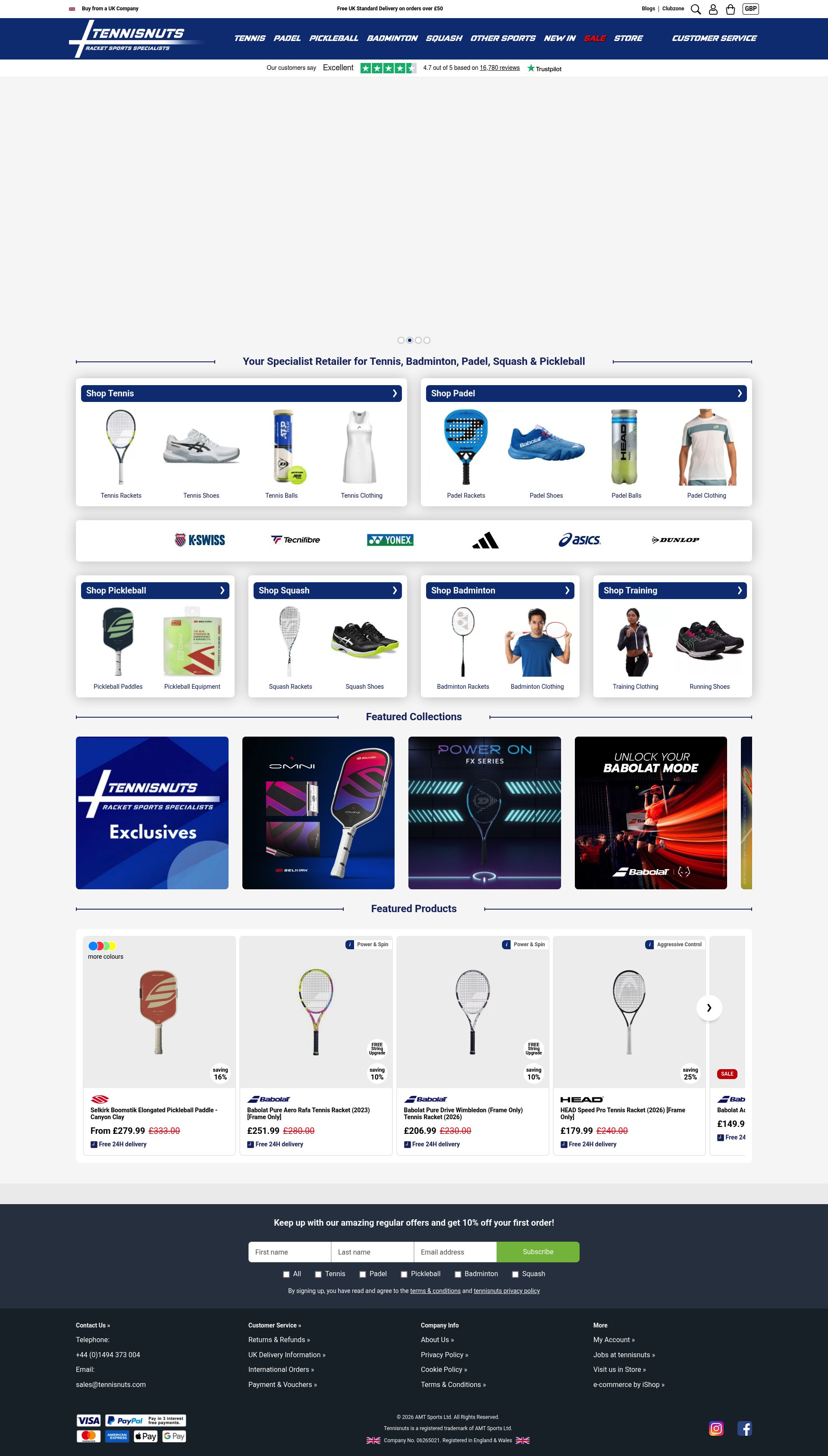 Tennisnuts homepage