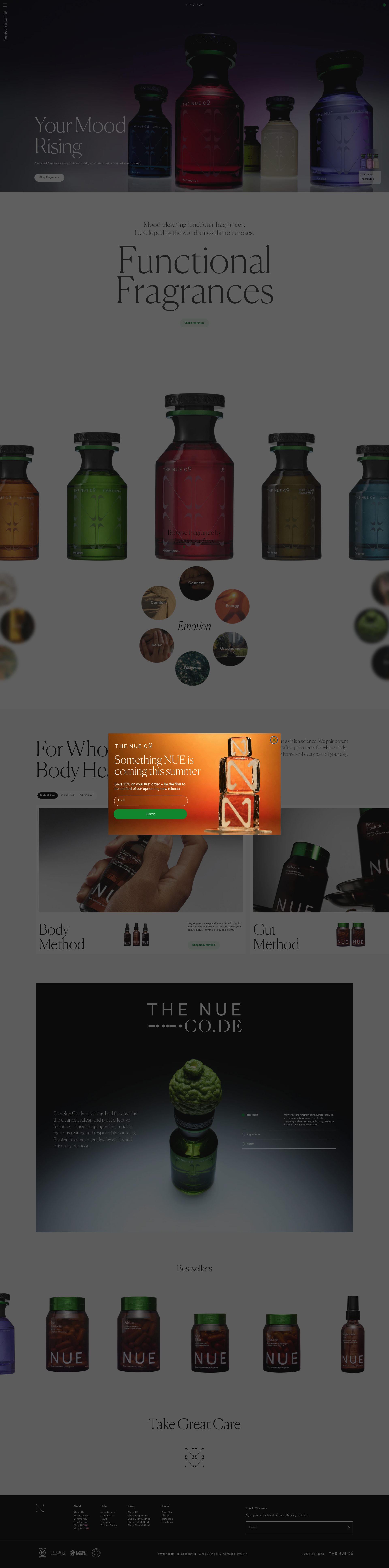 The Nue Co homepage