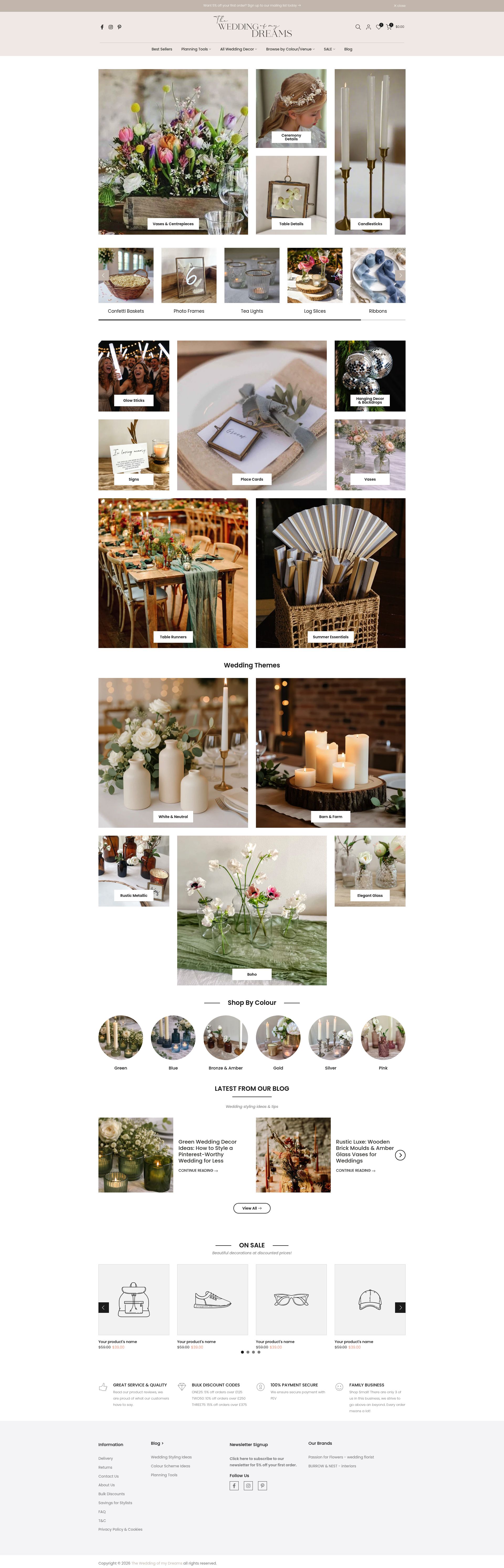 The Wedding Of My Dreams homepage screenshot