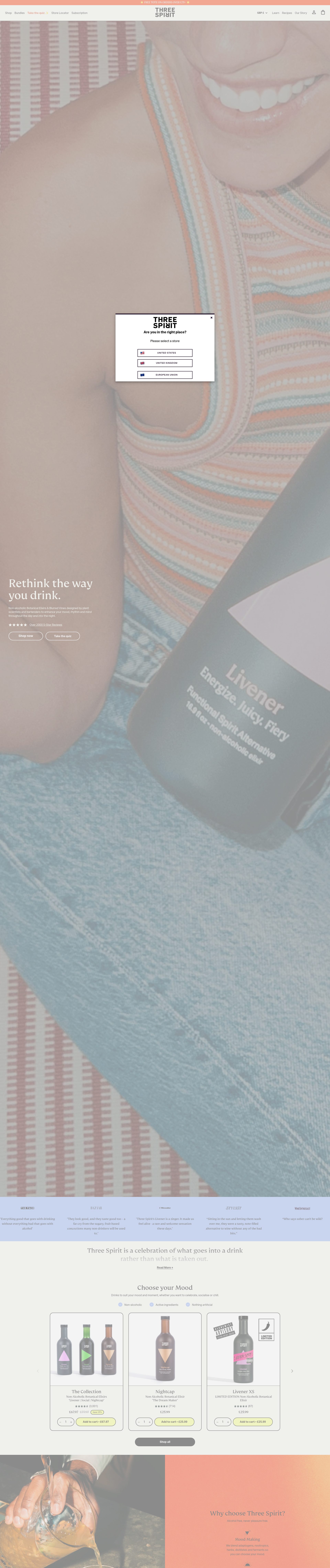 Three Spirit homepage