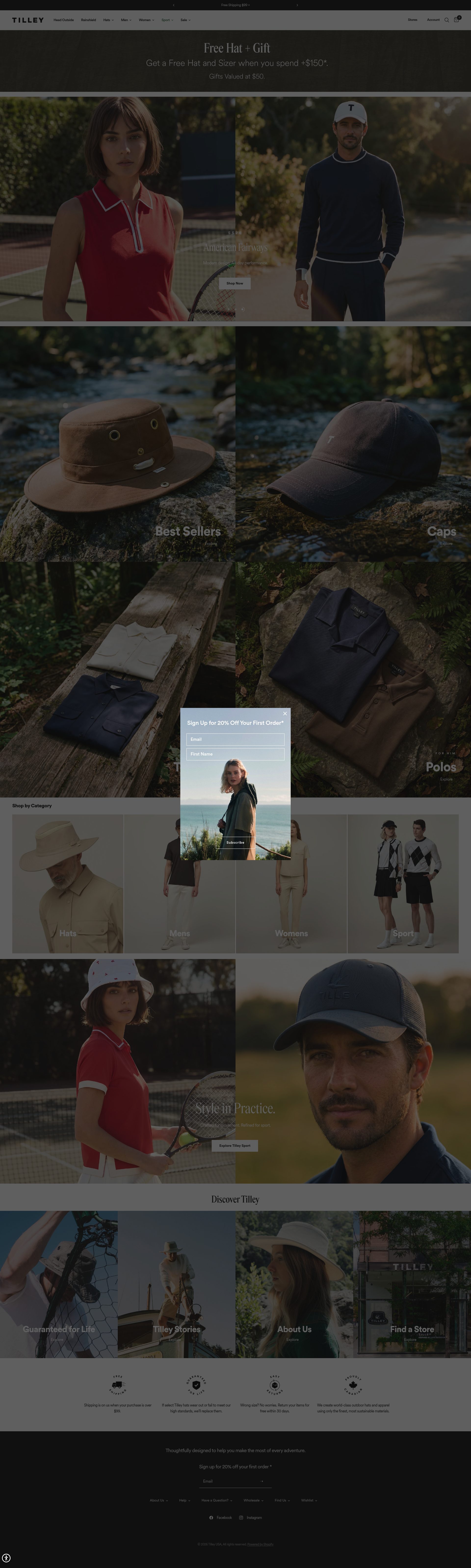 tilley homepage