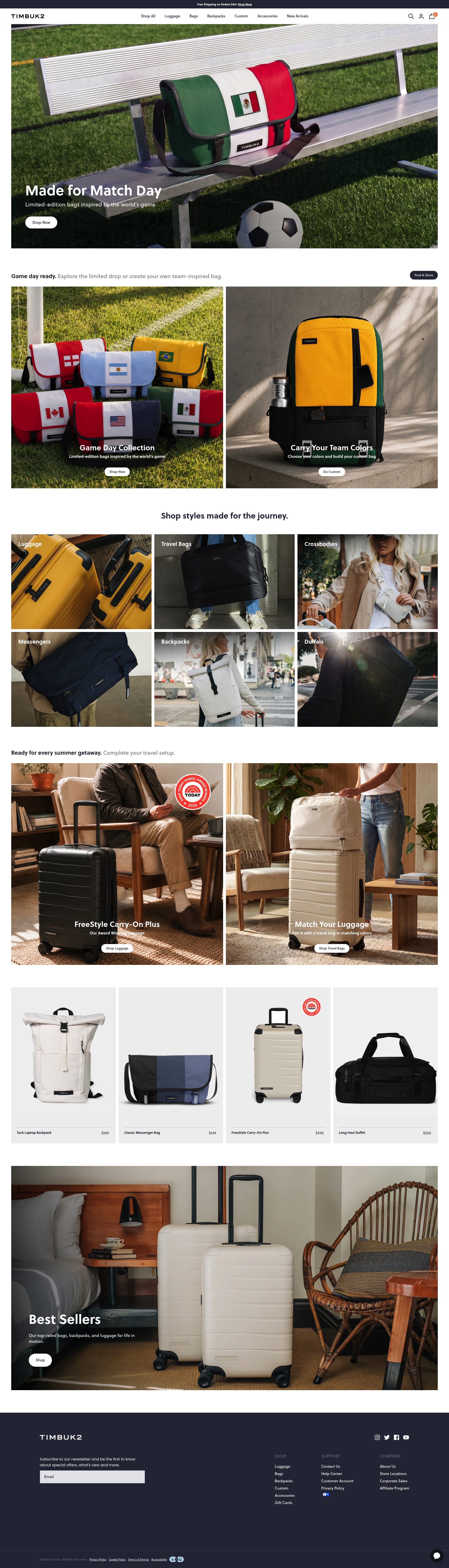 Timbuk2 homepage