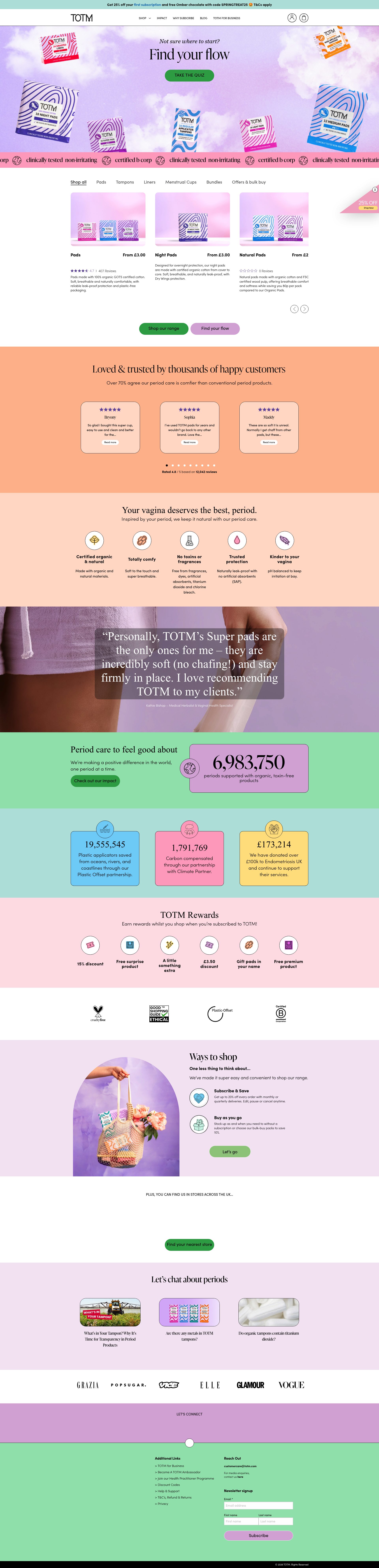 TOTM homepage