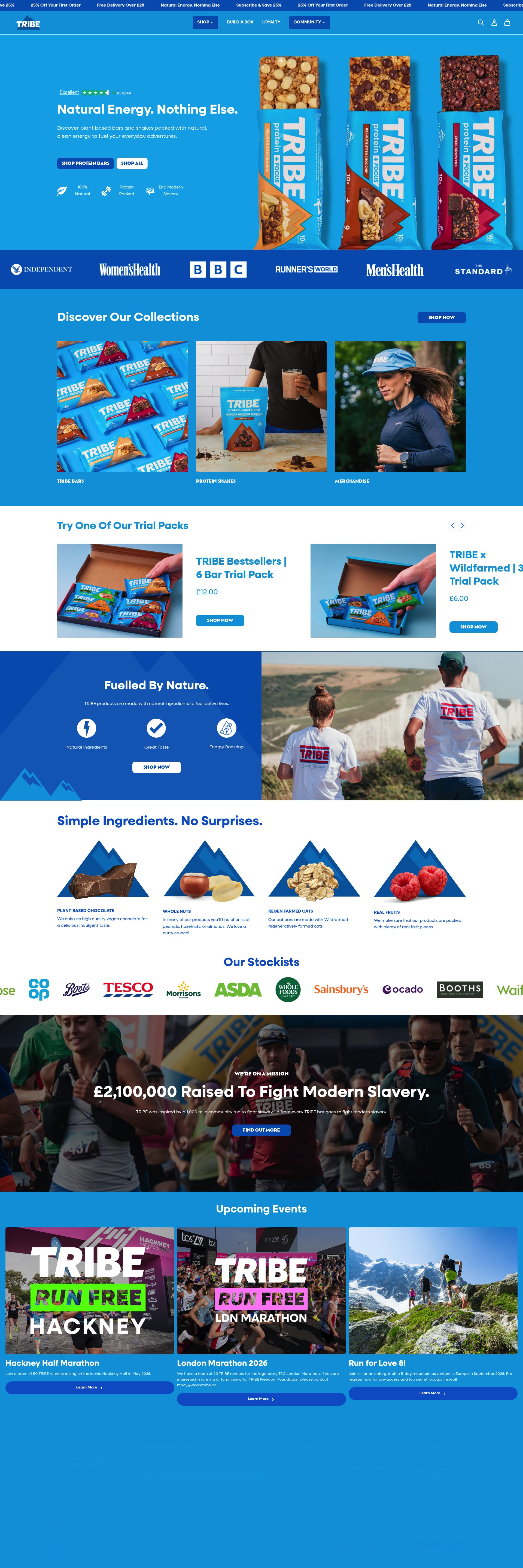 Tribe homepage