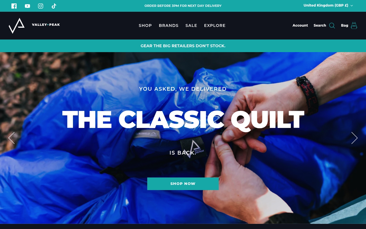 Valley and Peak homepage