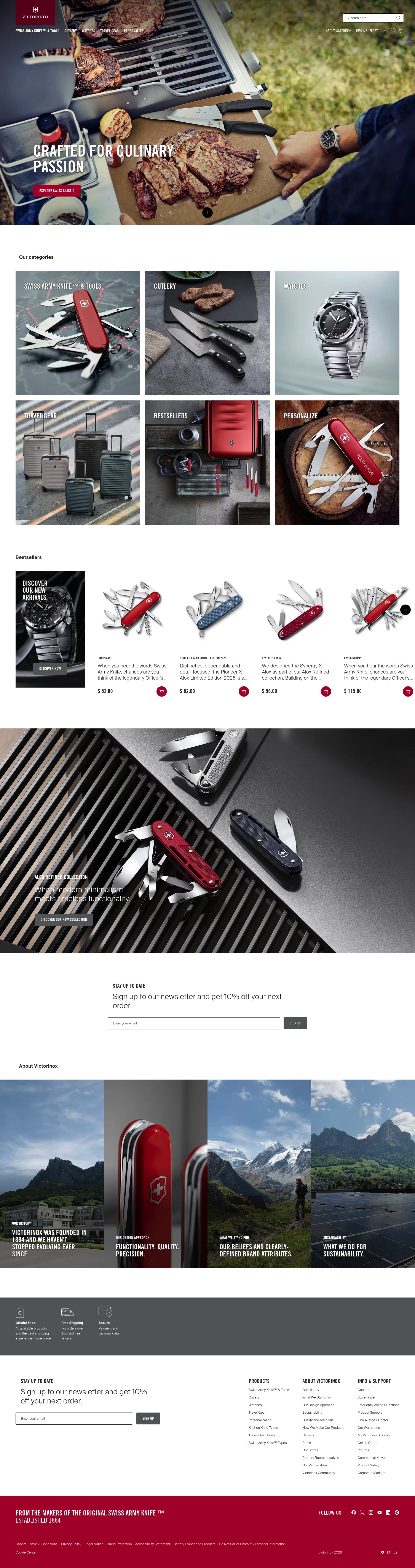 Victorinox homepage