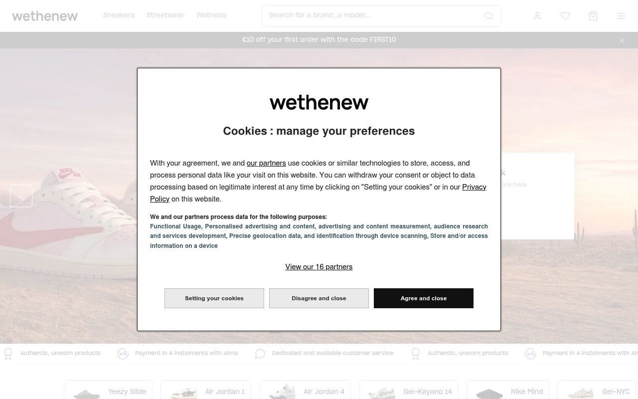 Wethenew homepage