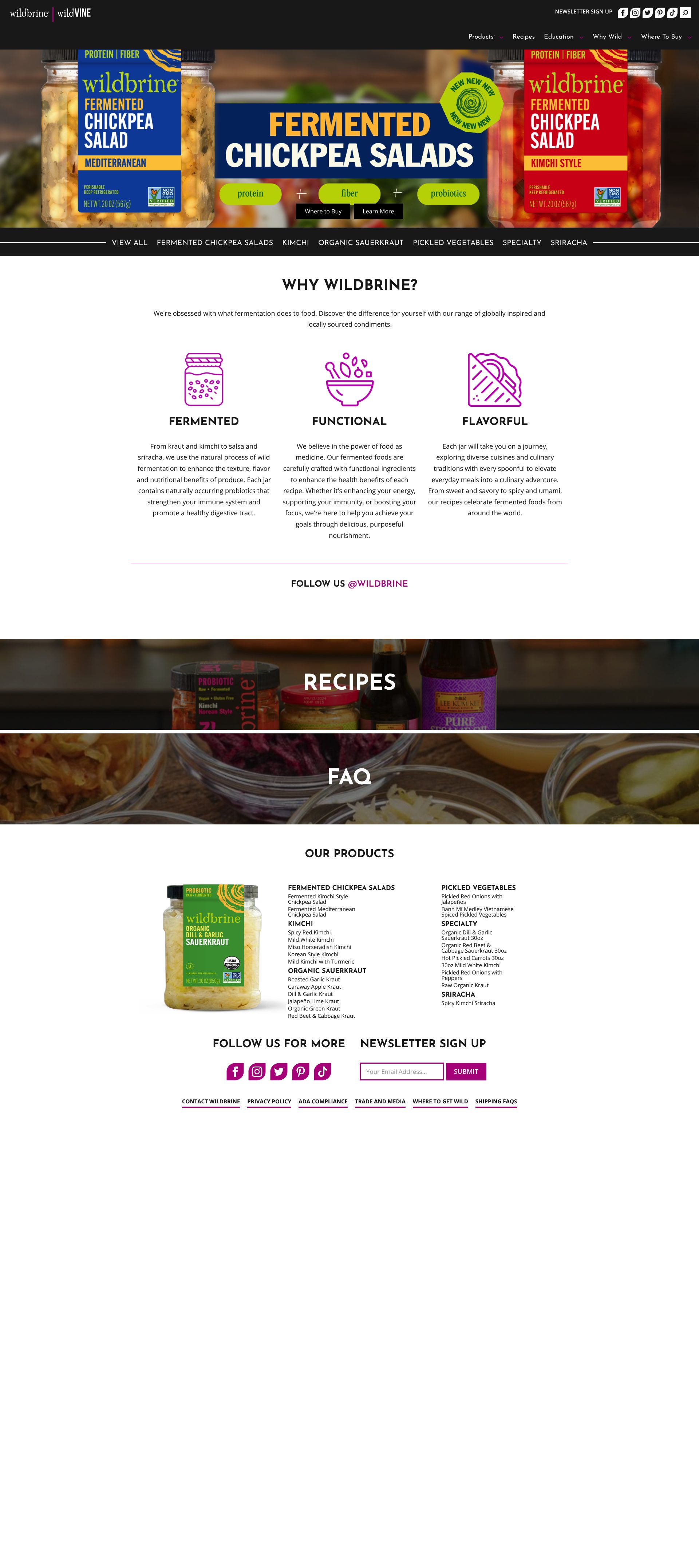 Wildbrine homepage