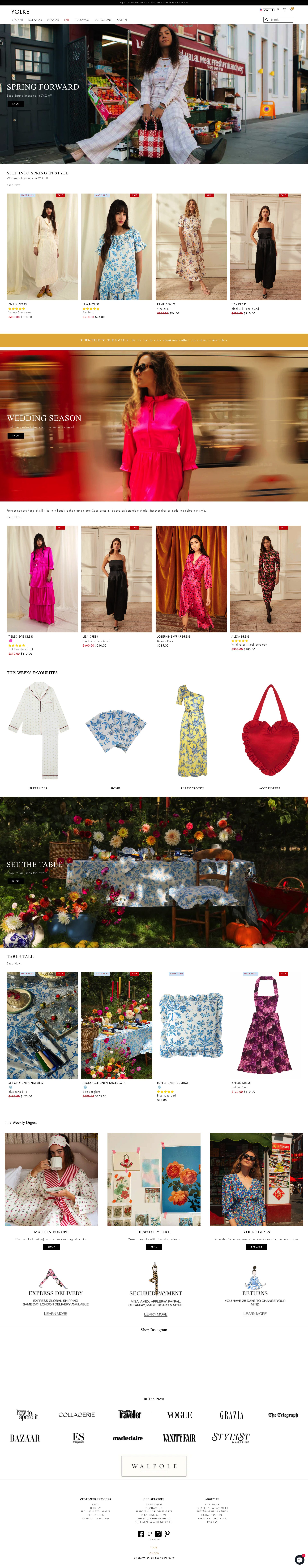 YOLKE homepage