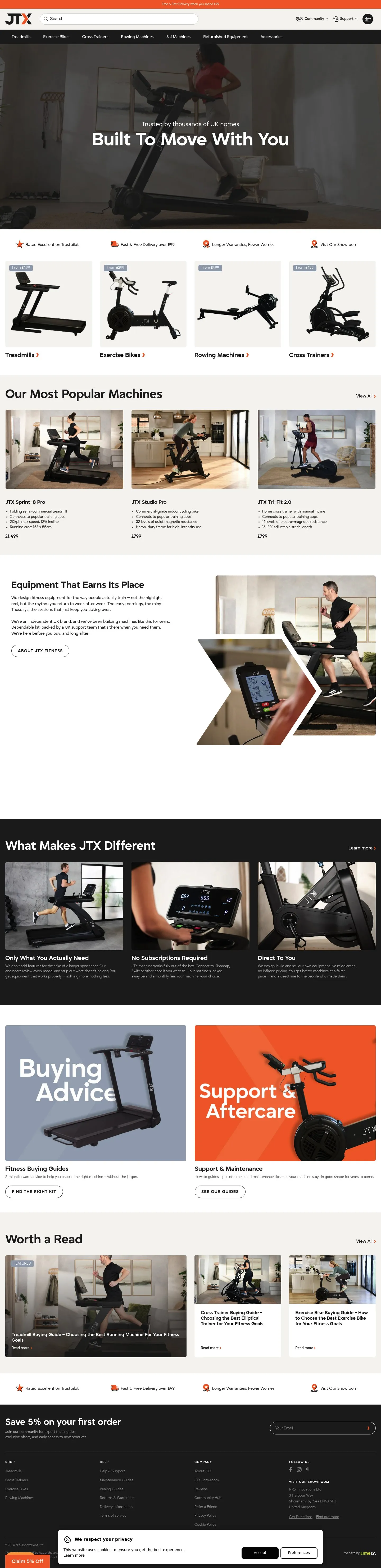 JTX Fitness desktop