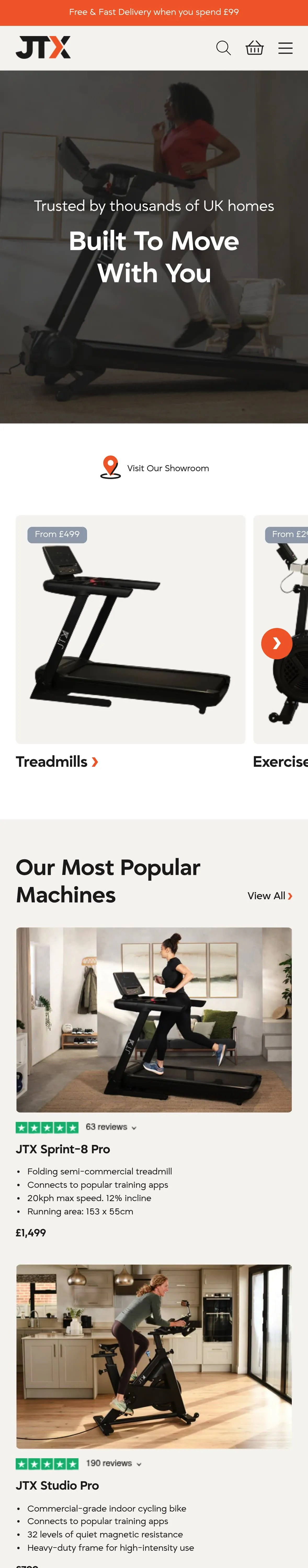 JTX Fitness mobile